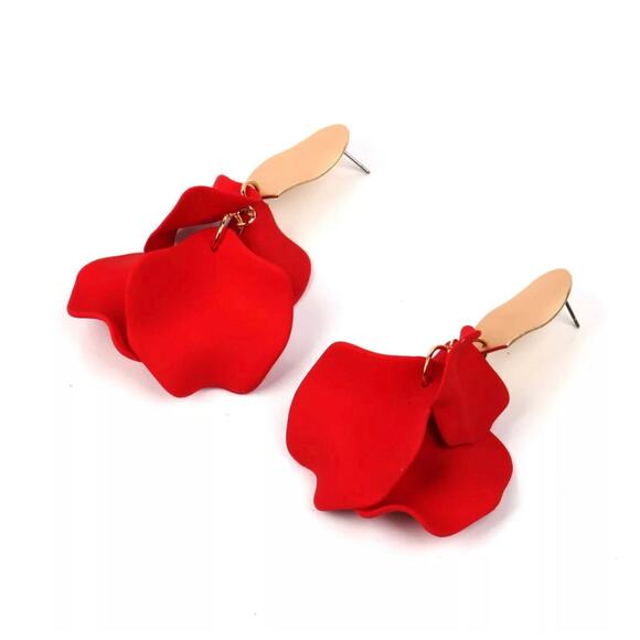 Ava Rose Petal High-Quality Drop Earrings - Not accept offers - Picture 2 of 3